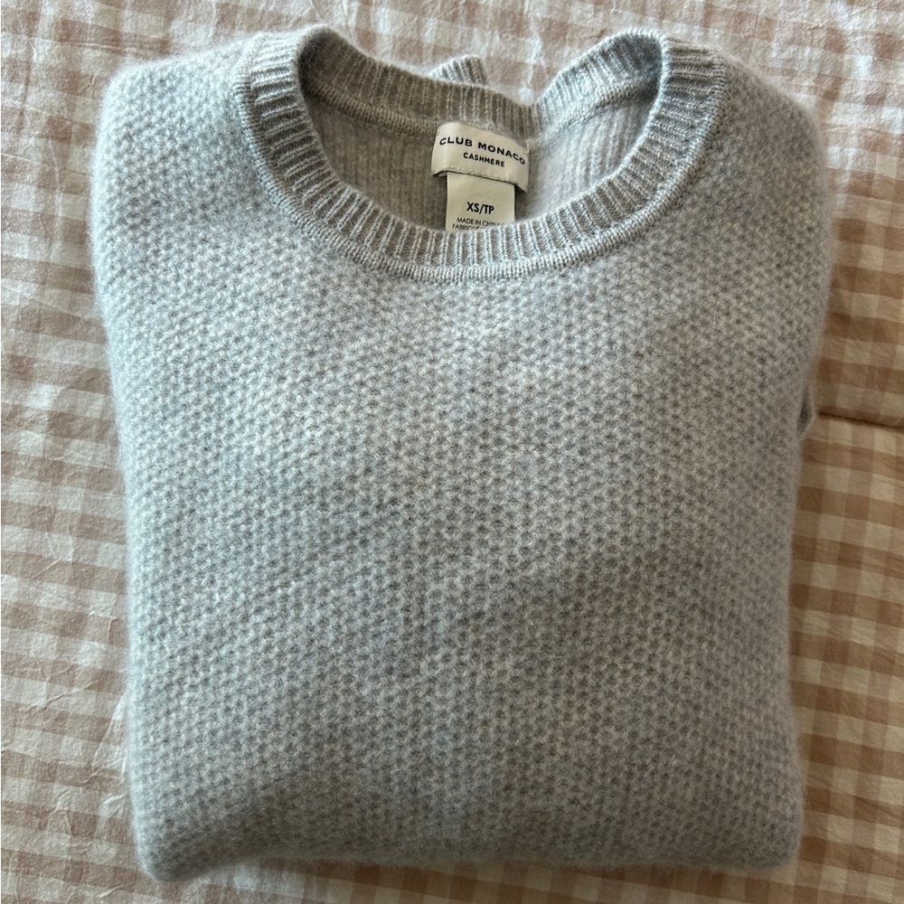 Club Monaco Heather Gray Crewneck Sweater